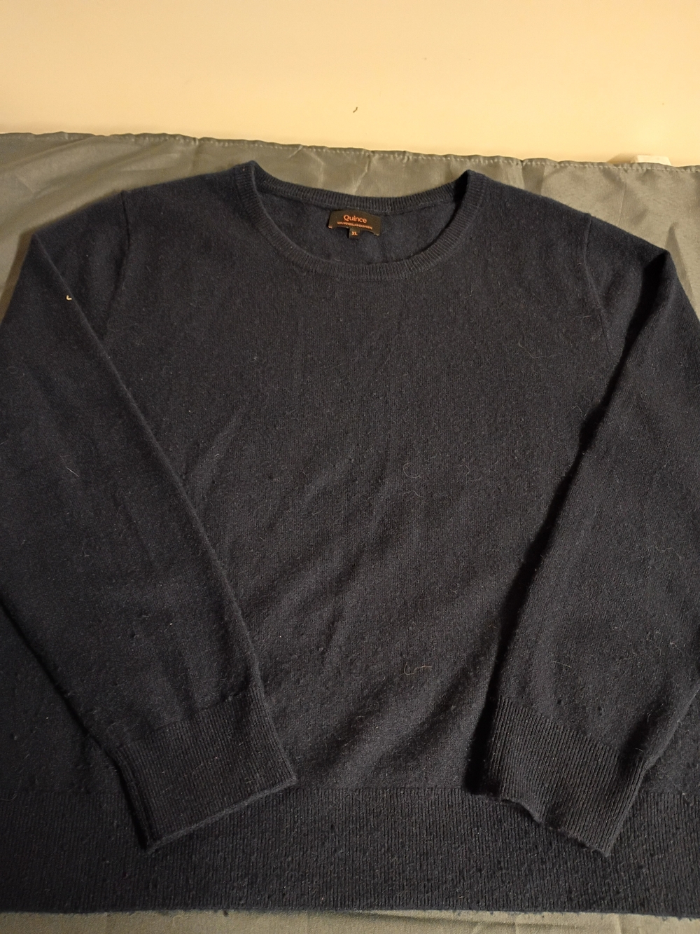 Quince Women's Crewneck Sweater in Navy Blue